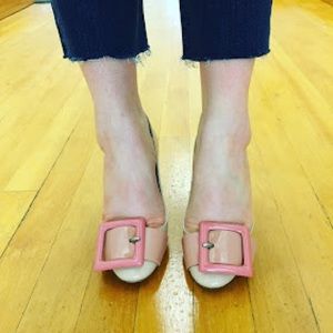 Miu Miu Patent Leather Nude Pumps